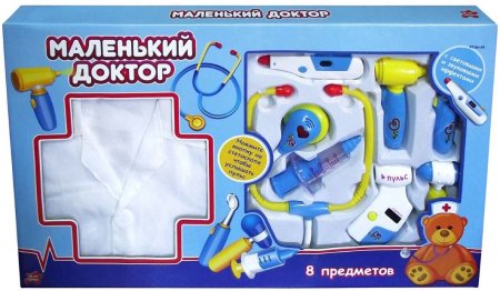 ABtoys Игровой набор "Маленький доктор", 8 предметов