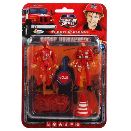 Играем вместе Игровой набор фигурок Пожарные 299750 / цвет красный