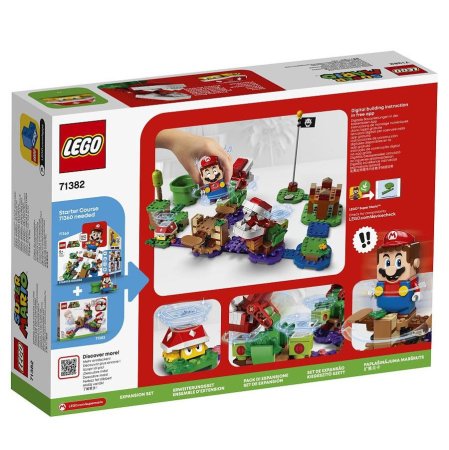 Lego Super Mario Конструктор Загадочное испытание растения-пираньи / разноцветный