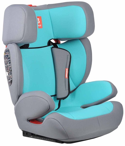 Farfello Автокресло K70 (15-36 кг) / цвет серо-мятный (grey+mint)