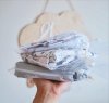 Mjölk Сет из 3х муслиновых салфеток "Тракторы" ( 25см*25см )