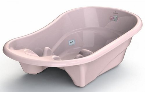 Kidwick Ванночка для купания Лайнер с термометром / цвет розовый /темно-розовый