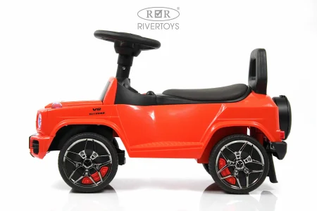 Rivertoys Толокар Mercedes-Benz GL63, с ручкой / цвет красный