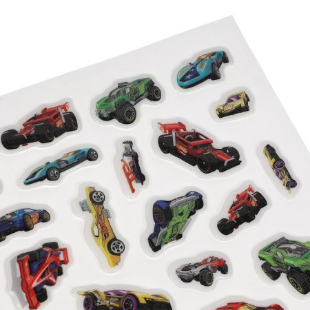 Умка Развивающая активити с объёмными наклейками «Hot Wheels. Легендарные гонки»  – внешний вид и детали
