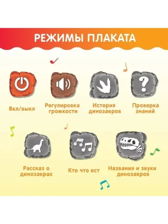 ZABIAKA Обучающий плакат "Эпоха динозавров"   5148291  – внешний вид и детали