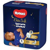 Huggies трусики-подгузники Elite Soft Ночные 5 (12-17кг) 17шт