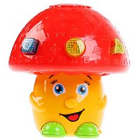 Умка Развивающая игрушка с проектором Музыкальный грибочек 299958 / цвет красный, желтый					