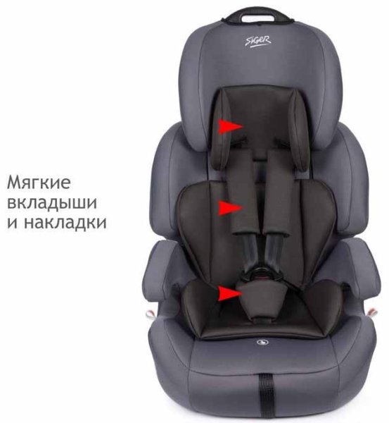Siger Автокресло Стар Isofix (9-36 кг) / цвет маренго люкс