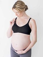 Medela Бюстгальтер для беременных и кормящих мам Comfy Bra, размер М, цвет / черный