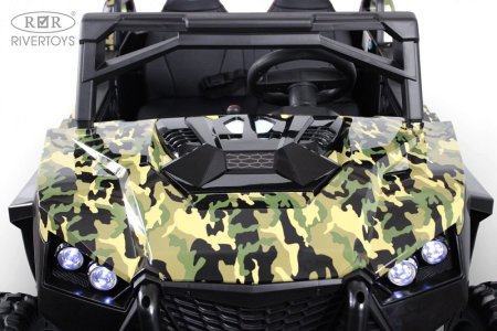 (н/м)A707AA Детский электромобиль LUX NEW 4WD  (Зеленый)