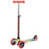 Novatrack Детский самокат-кикборд Disco-kids, неоновый цветной дизайн, белый