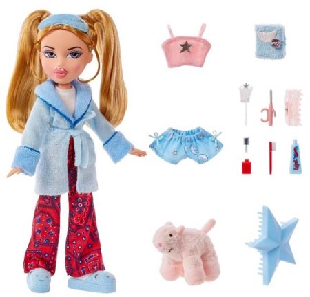 (м.) Братц Кукла Хлоя Slumber Party с аксессуарами Bratz