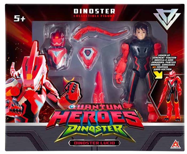 Dinoster Большая фигурка героя Люцио в дино-костюме, 20 см