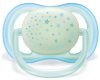 Avent Пустышка ultra air ночная с футляром для хранения и стерилизации, 0–6 мес 2 шт / цвет голубой