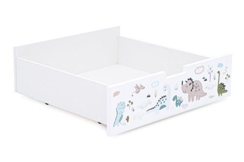 Бельмарко Ящик для кровати Svogen / цвет белый, динозаврики