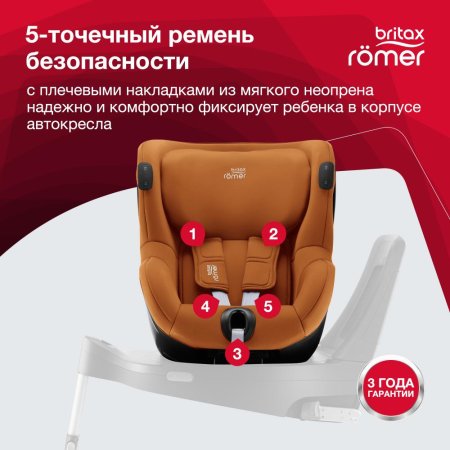 Britax Roemer Детское автокресло Dualfix iSense / цвет Golden Cognac