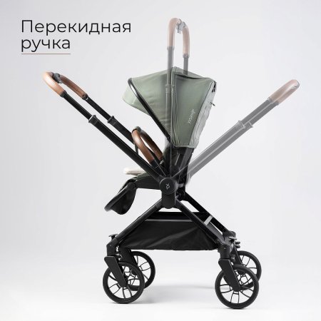 (Т) Коляска 2в1 Bambini Moretti Mirage  (Olive)