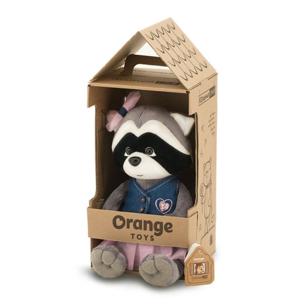 Orange Мягкая игрушка Life "Енотик Дэйзи. Джинсовая вечеринка", 20 см