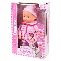 Dimian Пупс-кукла "Bambina Bebe Первые шаги", 33 см					