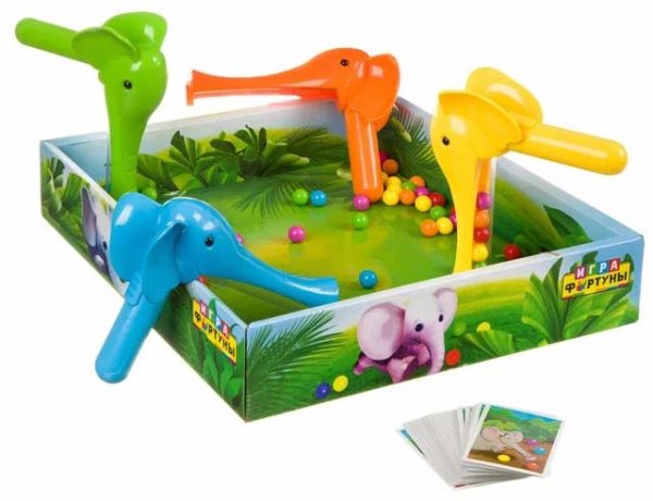 Игра фортуны Настольная семейная игра "Слоники и шарики"