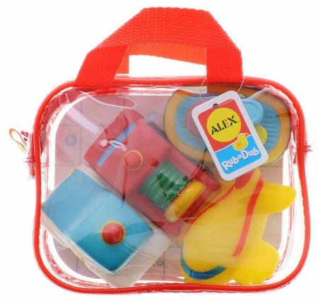 Alex  Игрушки для ванны Транспорт 4 предмета в сумке, от 6 мес 700TN