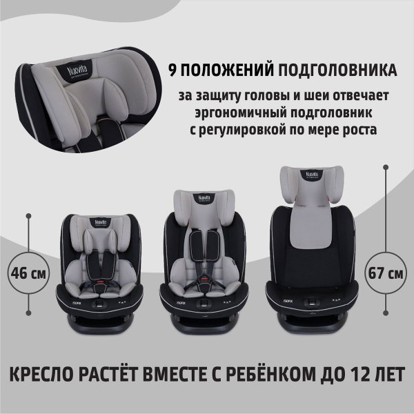 Nuovita Автокресло Maczione N123i-2 Isofix / цвет Grigio/Серый