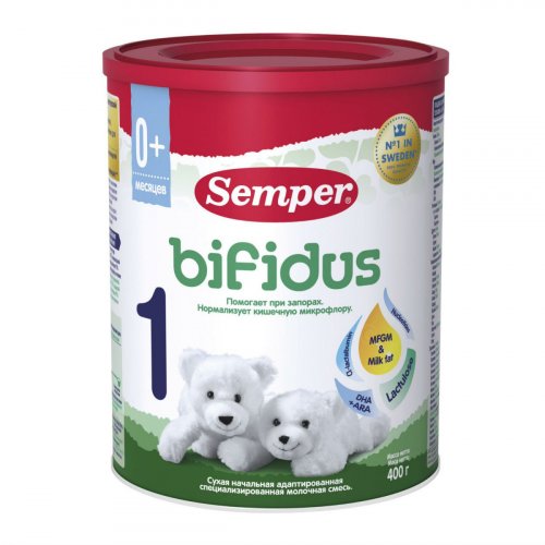 Semper Bifidus 1 Молочная смесь, с рождения (400г)