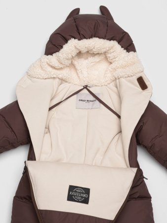 (м)Комбинезон-трансф.Карапуля 350 гр (р. 74, цв. шоколадный)