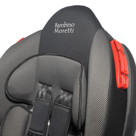 Детское автомобильное кресло «Bambino moretti» BS-02 ISOFIX Lux, 9-25 кг. (Карбон-Чёрный)