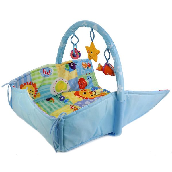 "Умка" Развивающий коврик с бортами и дугой для новорожденных