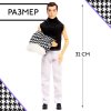 (м)HAPPY VALLEY Кукла "Высокая мода", черно-белое пальто   9377014