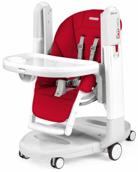Peg-Perego Стульчик для кормления Tatamia Follow Me / цвет Fragola New (красный)