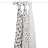 Aden&Anais Набор пеленок из бамбука Pebble shibori, 3 штуки / цвет белый, синий