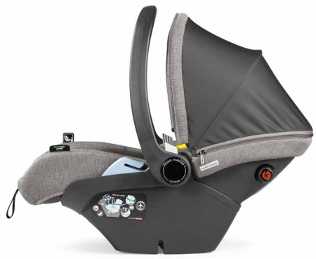 Peg-Perego Автокресло Primo Viaggio Lounge (0-13 кг) / цвет City Grey (черный-серый)