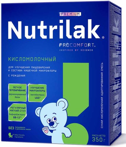 Nutrilak Молочная смесь Premium Кисломолочный, с рождения, 350 г
