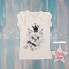 Little star Футболка для девочки "Кошечка Принцесса" / хлопок интерлок / рост 68 / 3-6 месяцев