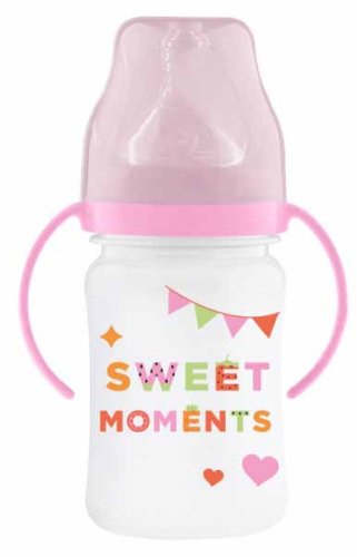Mepsi Бутылочка для кормления "Sweet moments", с ручками, 6+ месяцев, 270 мл