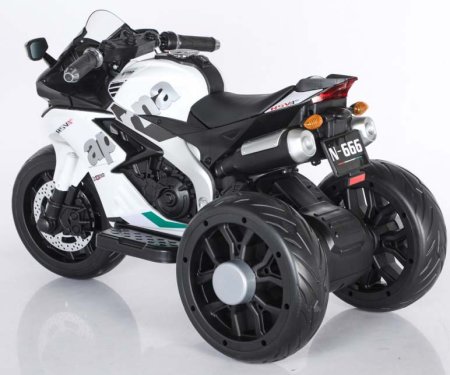 Toyland Электромобиль трицикл Aprilia 3.0 / цвет белый