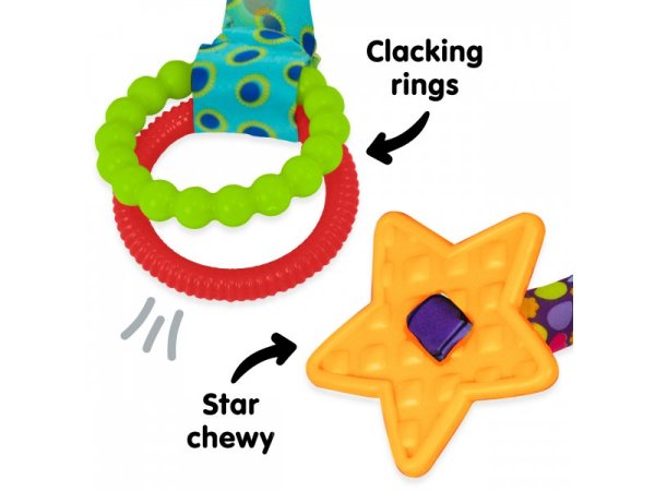 Lamaze(Ламаз)Игрушка с подвесом развивающая для малышей Активный узелок