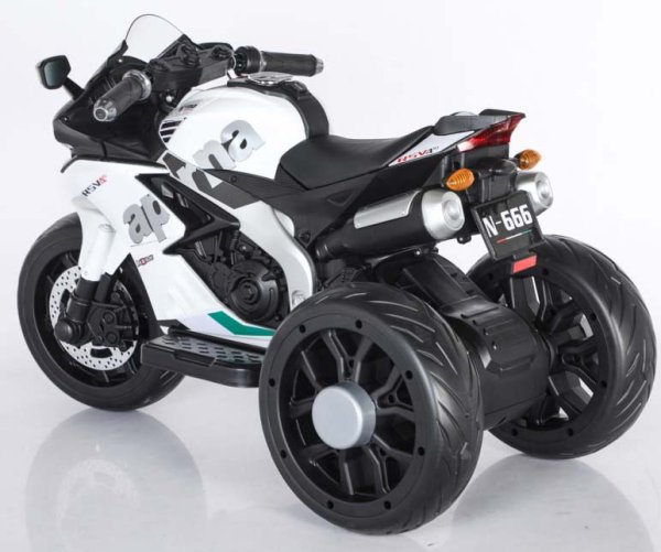 Toyland Электромобиль трицикл Aprilia 3.0 / цвет белый