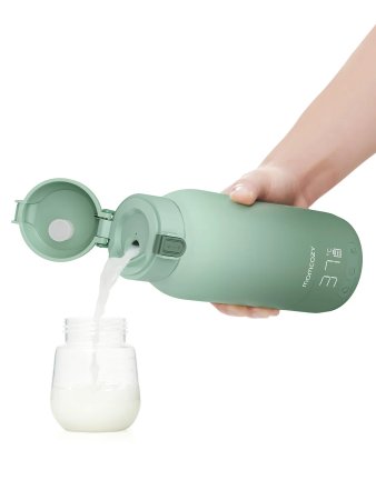 Портативный подогреватель для молока и воды MW05, цвет зеленый Мамкози /Momcozy