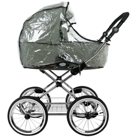 ROAN Коляска 2 в1 Bass Next короб+прогул.(2 места) (Sage Green/Black/руч.Black)