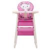 Polini kids стульчик-трансформер для кормления 460 / цвет розовый