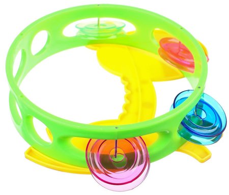 Крошка Я Погремушка-бубен «Жирафик / Лошадка»