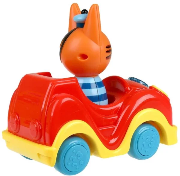 Умка Машинка с фигуркой коржика ТРИ КОТА 10 + песен, стихов и фраз в кор. 383147 