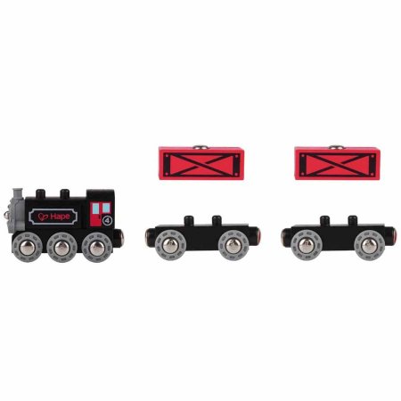 Hape Игрушечный поезд Товарный / цвет красный, черный