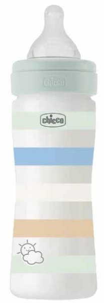 Chicco Бутылочка Well-Being Boy, с 2 месяцев, 250 мл / цвет зеленый