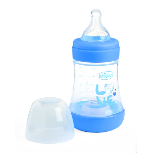 Chicco бутылочка пластиковая 150 мл Perfect5 New с/с, медленный поток Boy