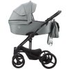 Bebetto Детская коляска 2 в 1 Torino TEX Цвет / 01 лиловый с рисунком (ткань) / рама черная