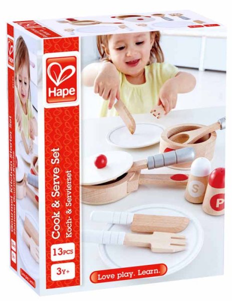 Hape Набор посуды, 13 предметов